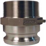 Stainless Steel Global Type F Adapter x Male NPT